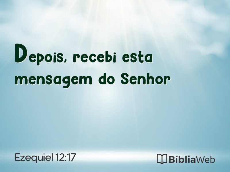 Ezequiel 12:17 em imagem para compartilhar
