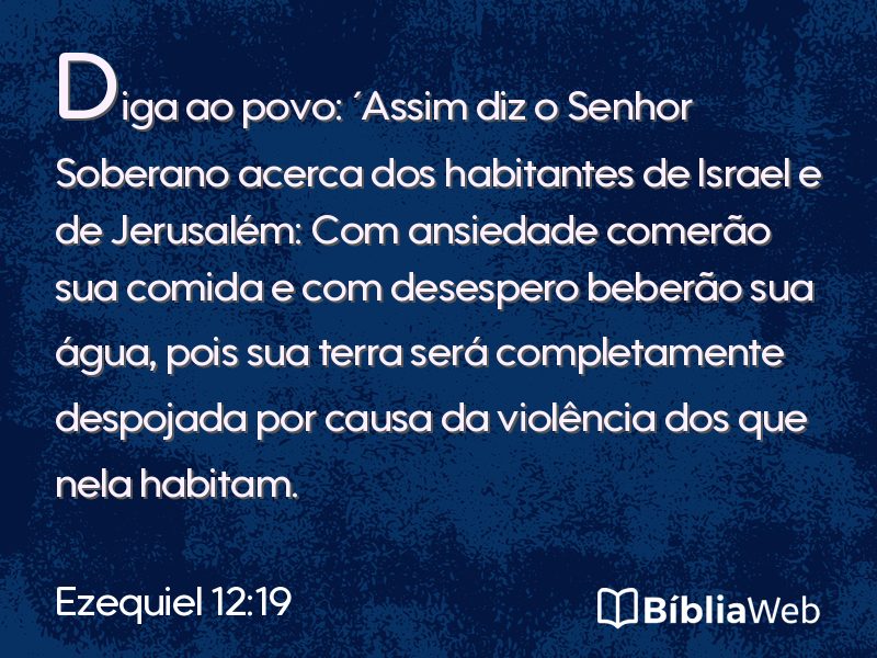Ezequiel 12:19 em imagem para compartilhar