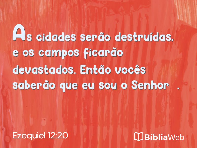 Ezequiel 12:20 em imagem para compartilhar