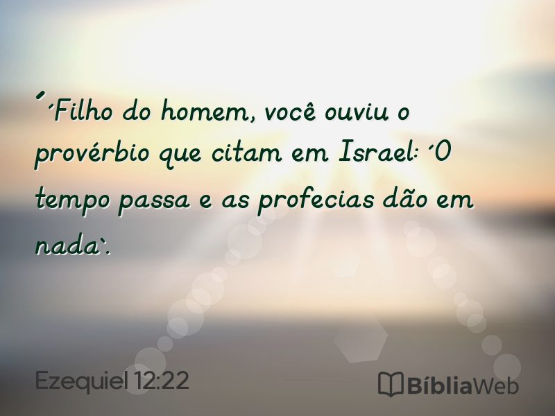 Ezequiel 12:22 em imagem para compartilhar