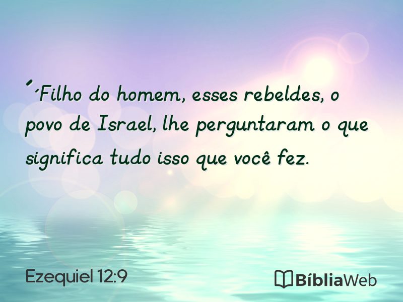 Ezequiel 12:9 em imagem para compartilhar