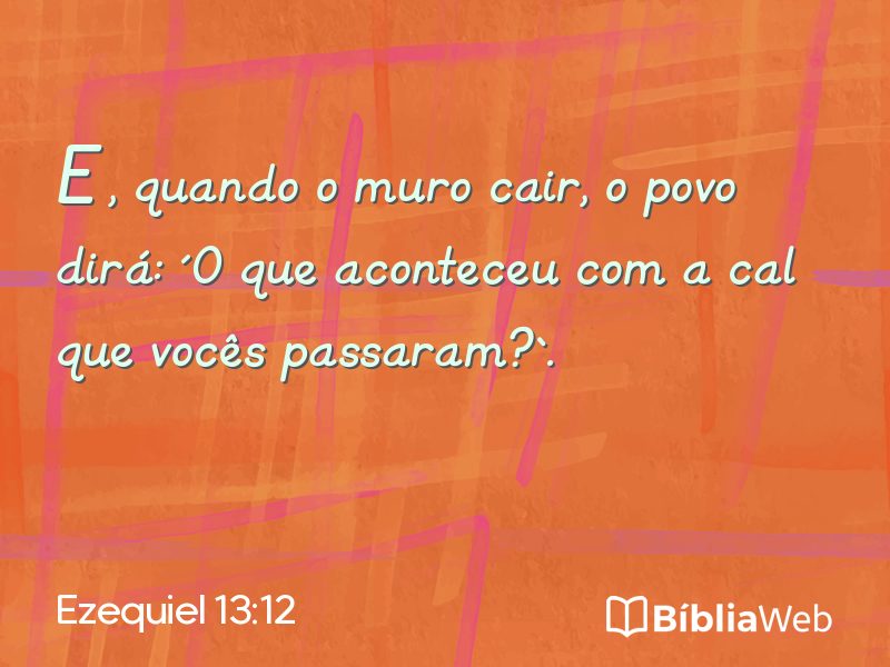 Ezequiel 13:12 em imagem para compartilhar
