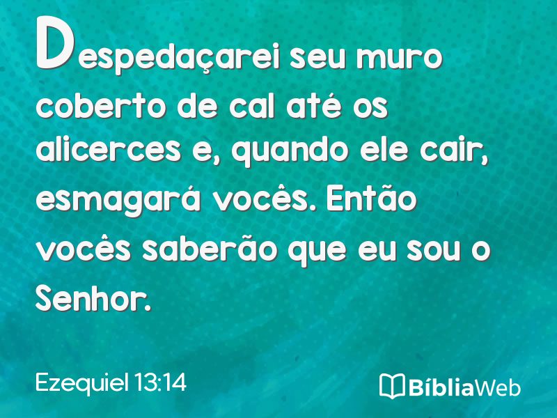 Ezequiel 13:14 em imagem para compartilhar