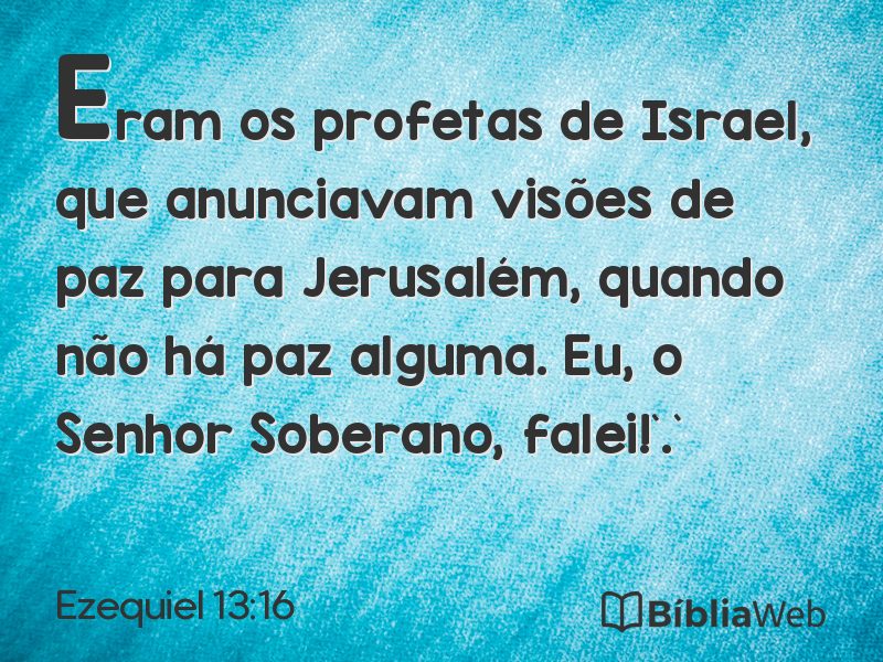 Ezequiel 13:16 em imagem para compartilhar