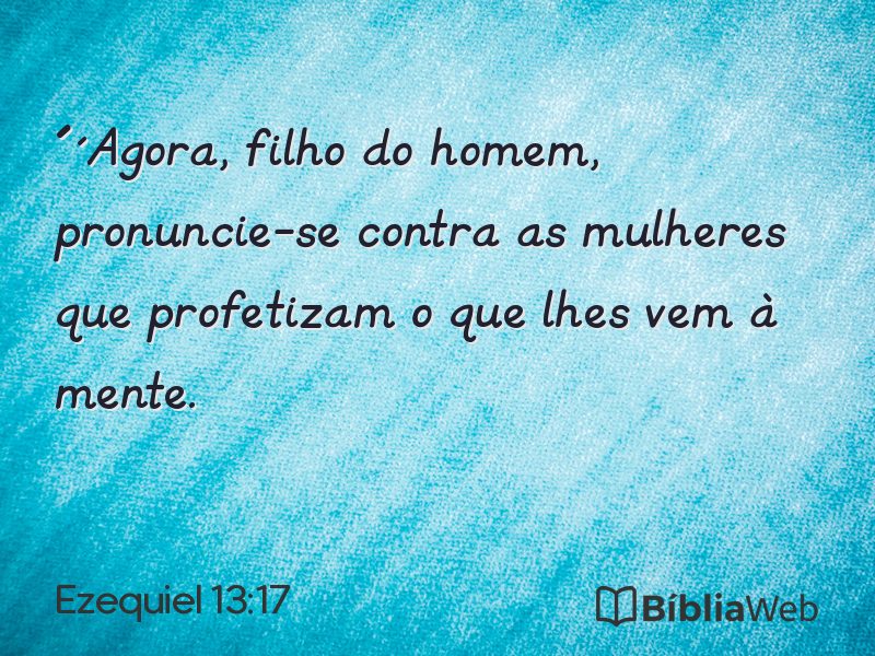 Ezequiel 13:17 em imagem para compartilhar