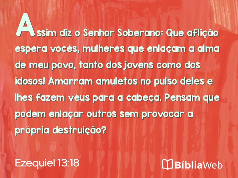 Ezequiel 13:18 em imagem para compartilhar