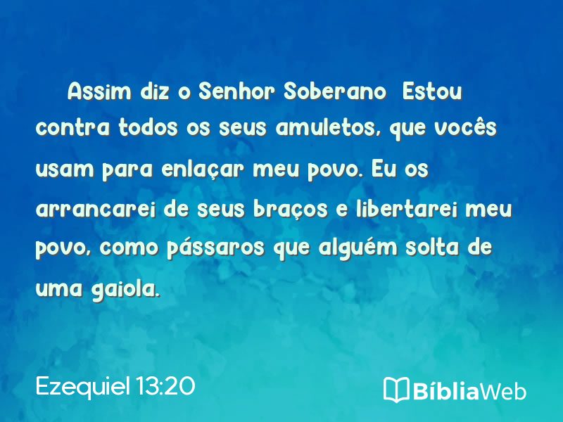 Ezequiel 13:20 em imagem para compartilhar