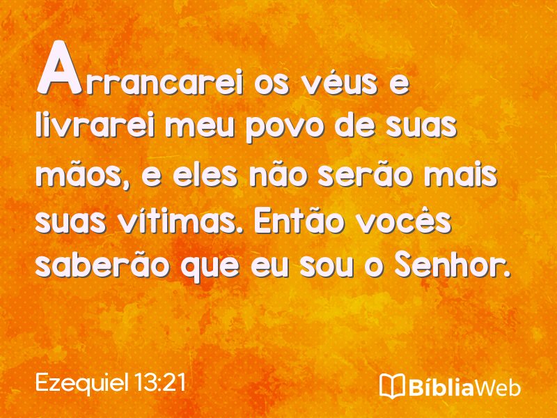 Ezequiel 13:21 em imagem para compartilhar