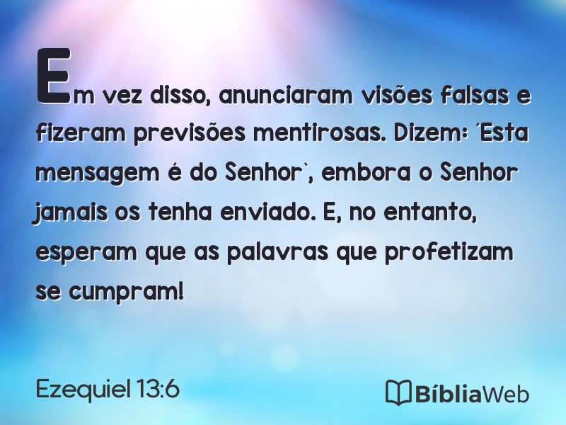 Ezequiel 13:6 em imagem para compartilhar