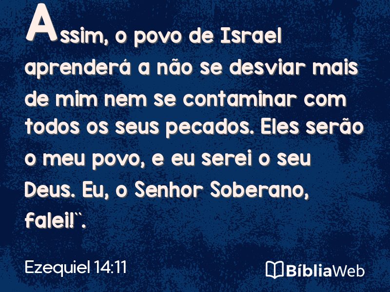 Ezequiel 14:11 em imagem para compartilhar