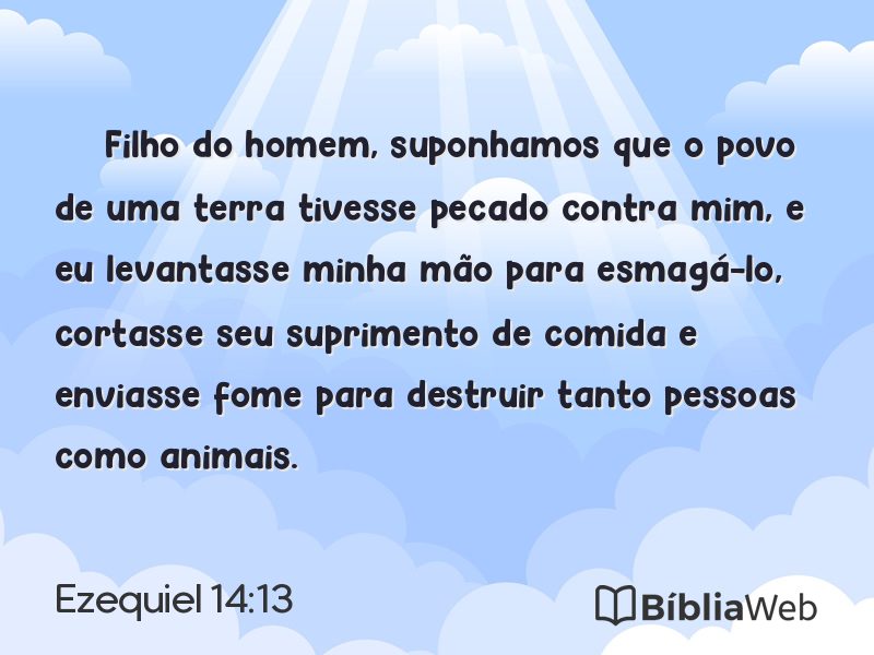 Ezequiel 14:13 em imagem para compartilhar