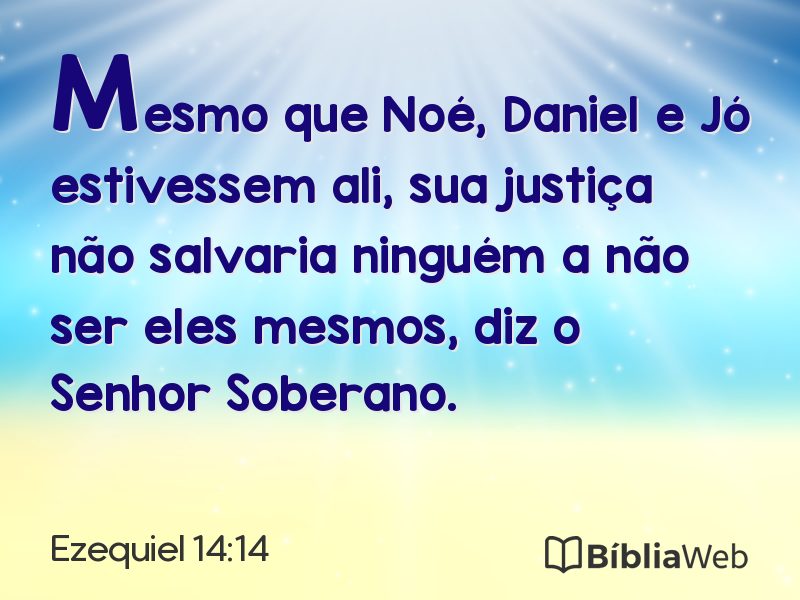 Ezequiel 14:14 em imagem para compartilhar