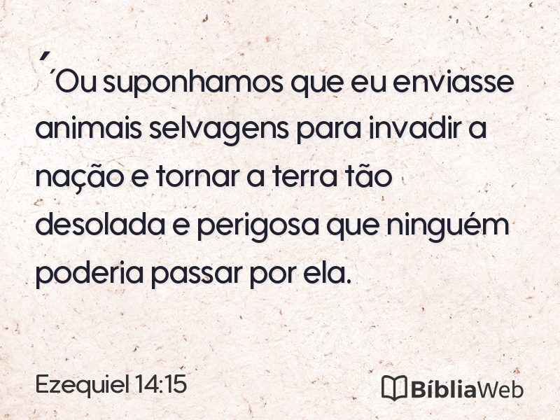 Ezequiel 14:15 em imagem para compartilhar