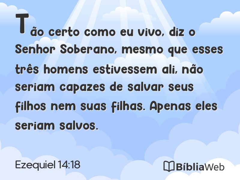 Ezequiel 14:18 em imagem para compartilhar