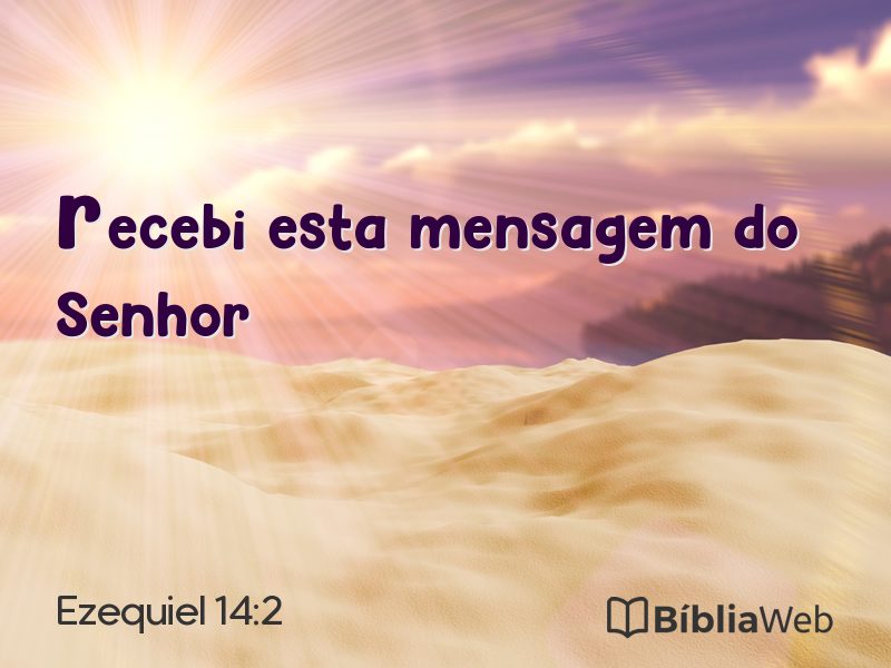 Ezequiel 14:2 em imagem para compartilhar