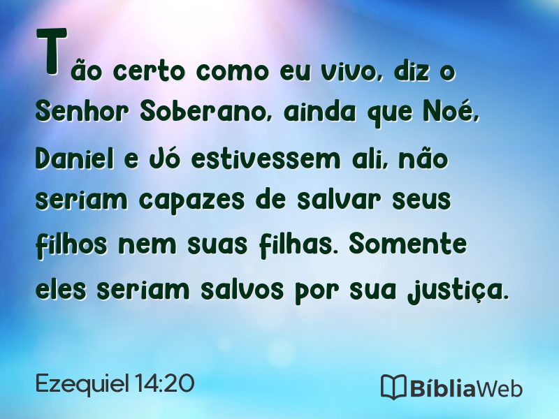Ezequiel 14:20 em imagem para compartilhar