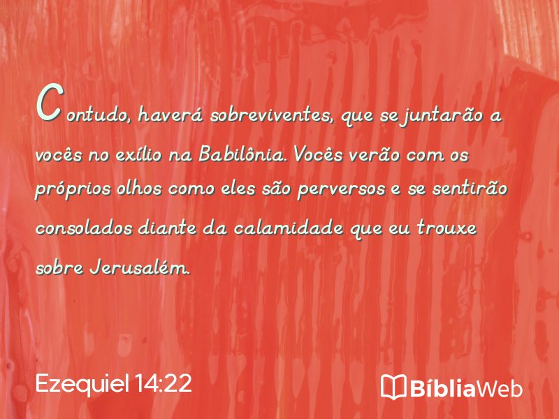 Ezequiel 14:22 em imagem para compartilhar