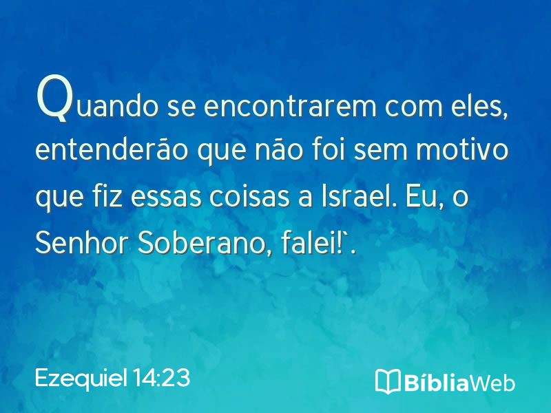 Ezequiel 14:23 em imagem para compartilhar