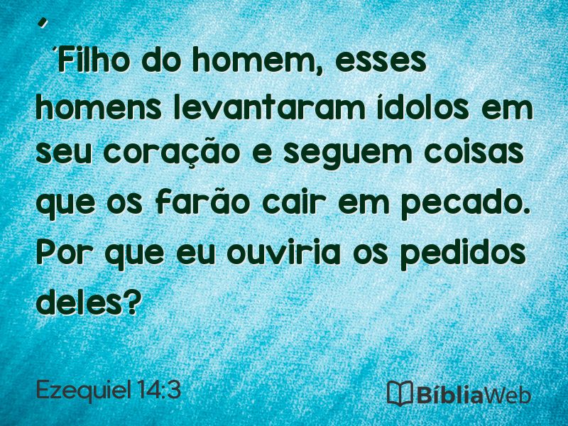 Ezequiel 14:3 em imagem para compartilhar
