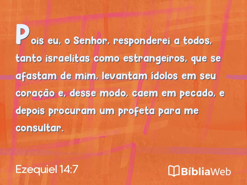 Ezequiel 14:7 em imagem para compartilhar
