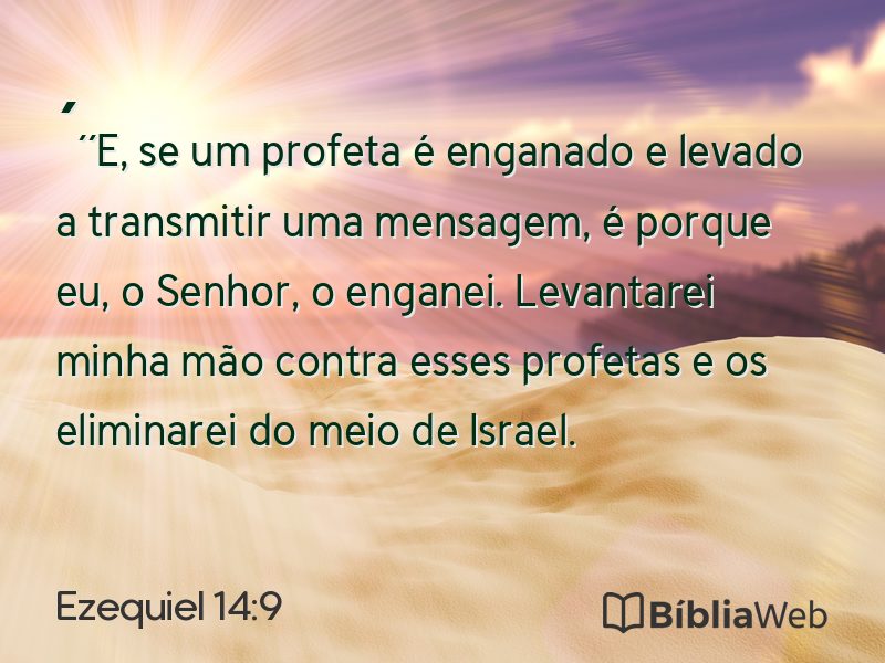 Ezequiel 14:9 em imagem para compartilhar