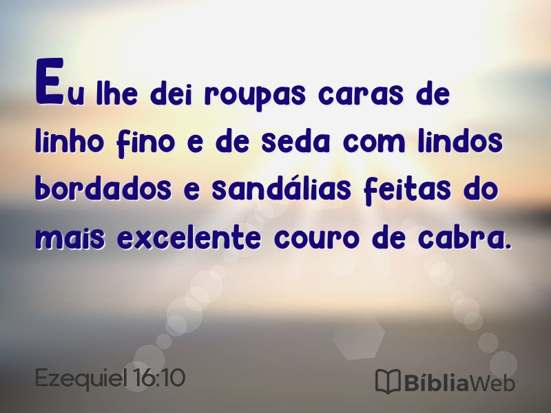 Ezequiel 16:10 em imagem para compartilhar