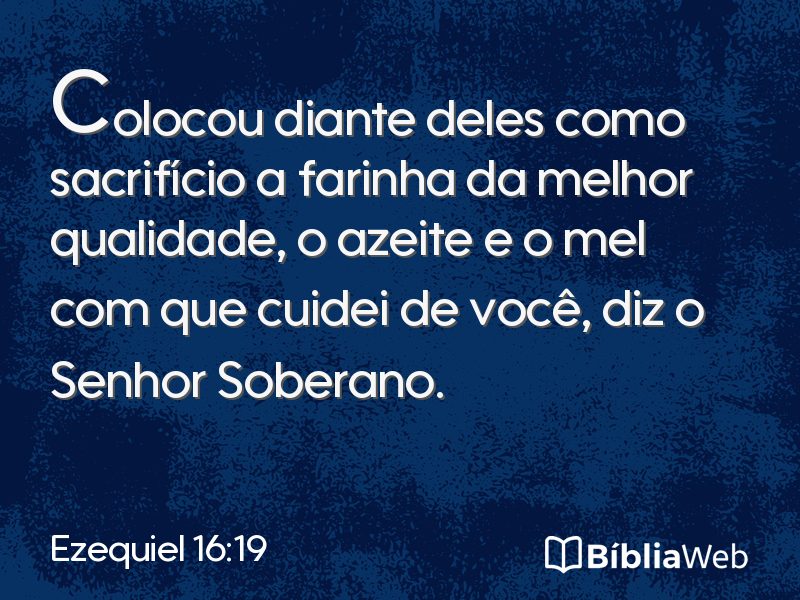 Ezequiel 16:19 em imagem para compartilhar