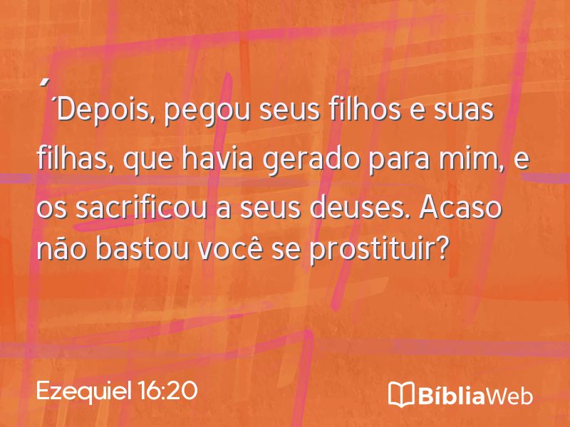 Ezequiel 16:20 em imagem para compartilhar