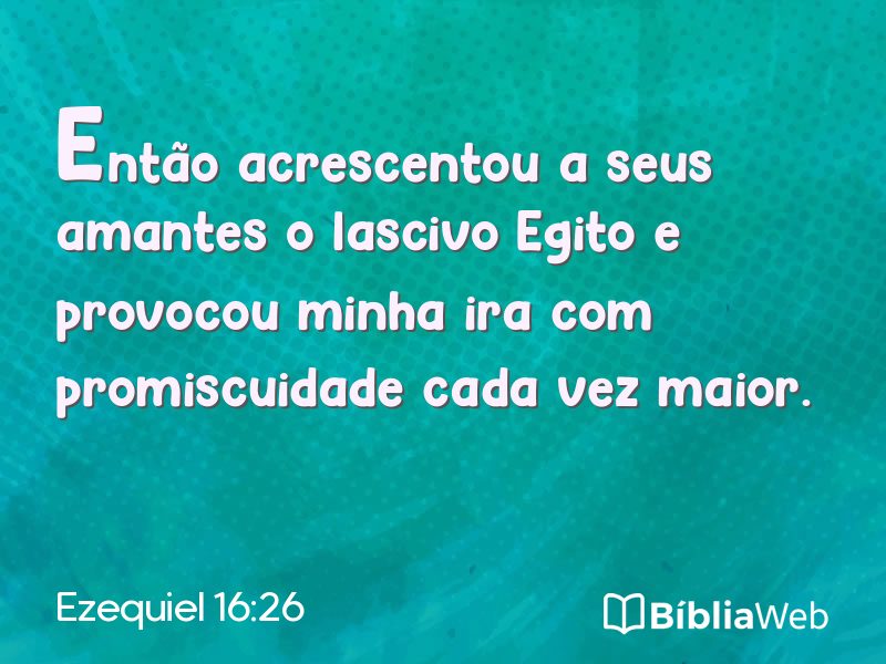 Ezequiel 16:26 em imagem para compartilhar