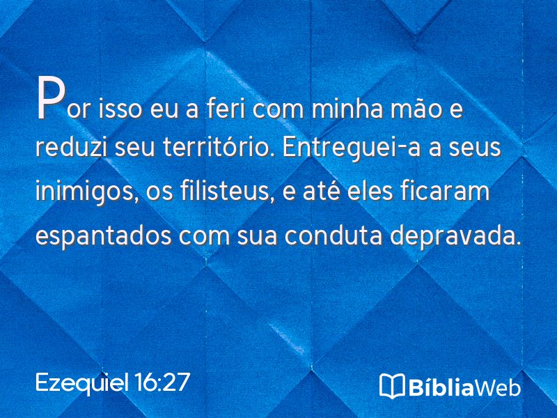 Ezequiel 16:27 em imagem para compartilhar