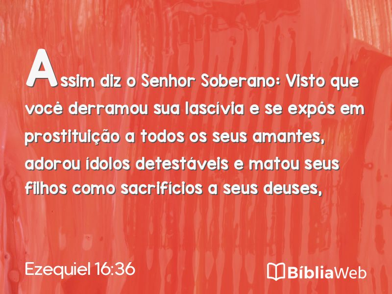 Ezequiel 16:36 em imagem para compartilhar