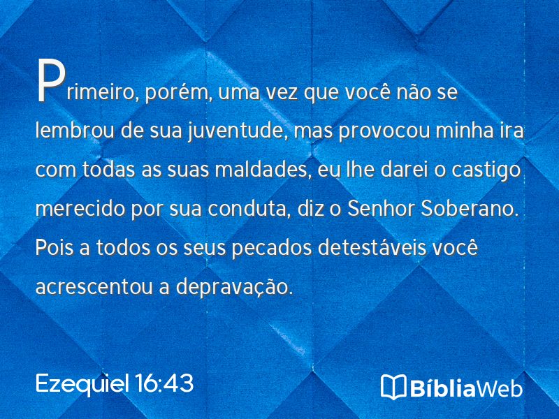 Ezequiel 16:43 em imagem para compartilhar