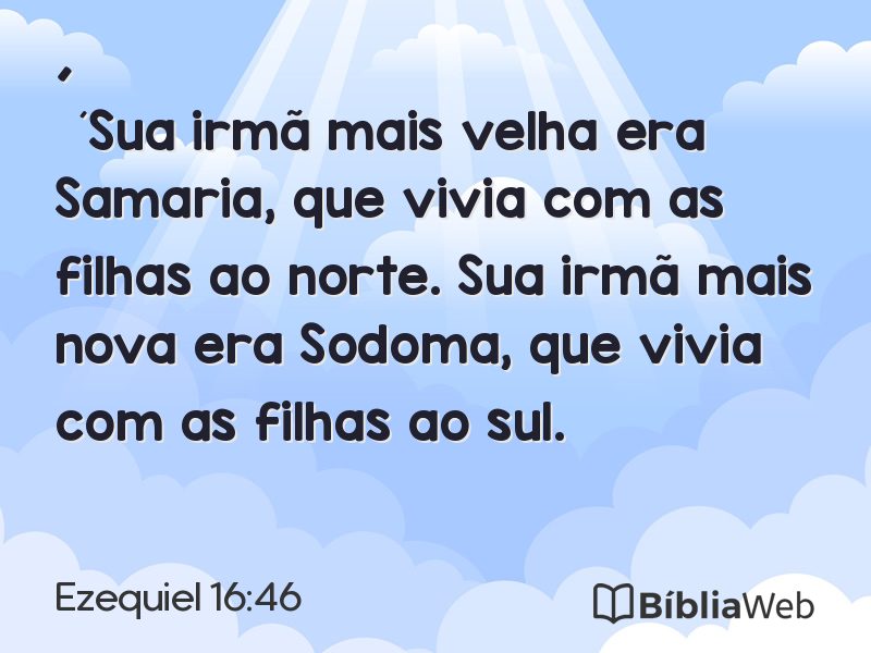 Ezequiel 16:46 em imagem para compartilhar