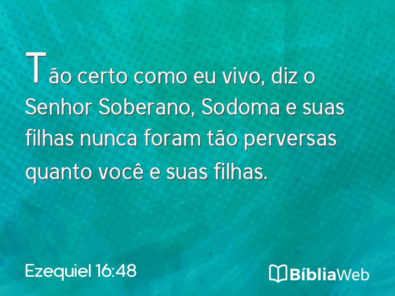 Ezequiel 16:48 em imagem para compartilhar
