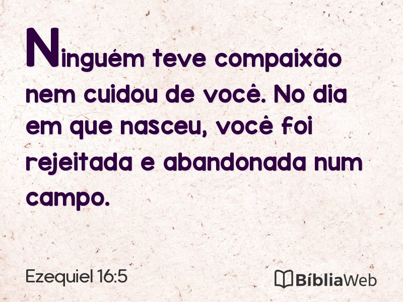 Ezequiel 16:5 em imagem para compartilhar