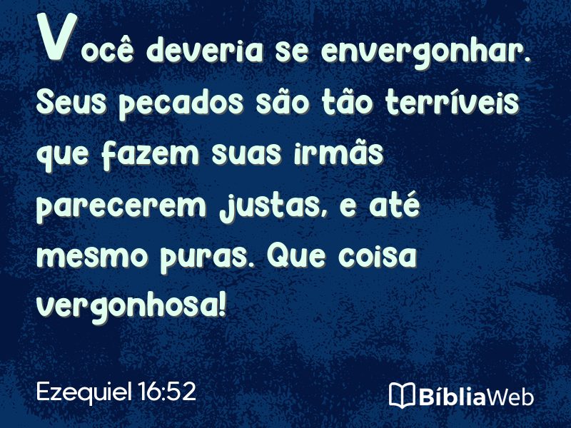 Ezequiel 16:52 em imagem para compartilhar