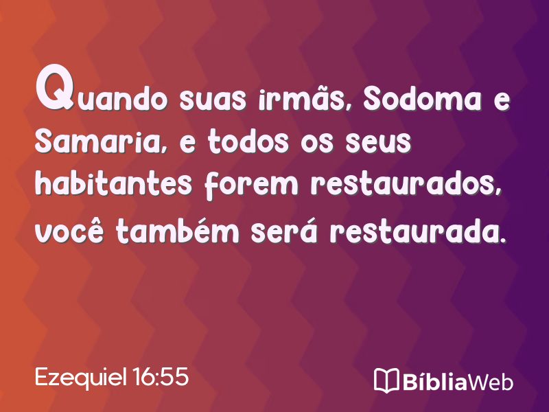 Ezequiel 16:55 em imagem para compartilhar