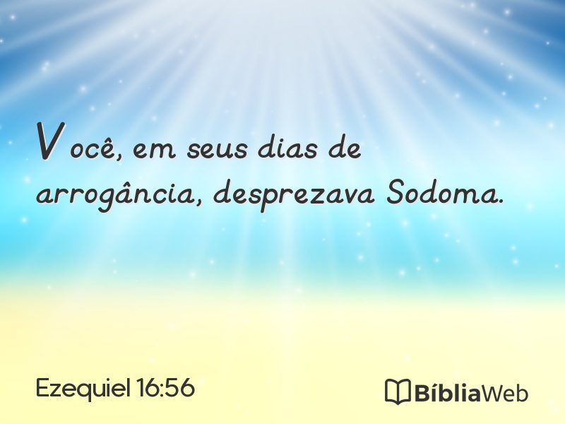 Ezequiel 16:56 em imagem para compartilhar
