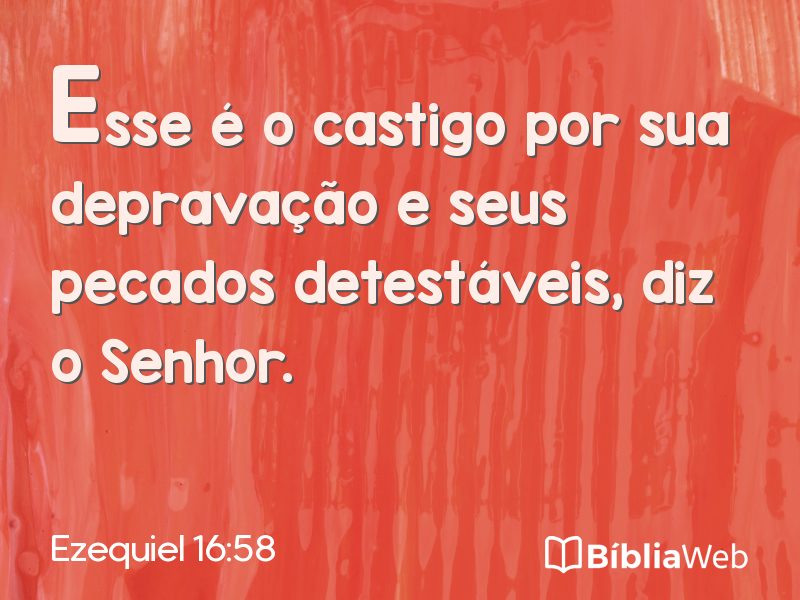 Ezequiel 16:58 em imagem para compartilhar