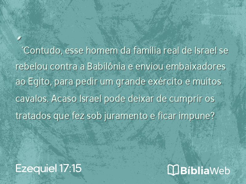 Ezequiel 17:15 em imagem para compartilhar