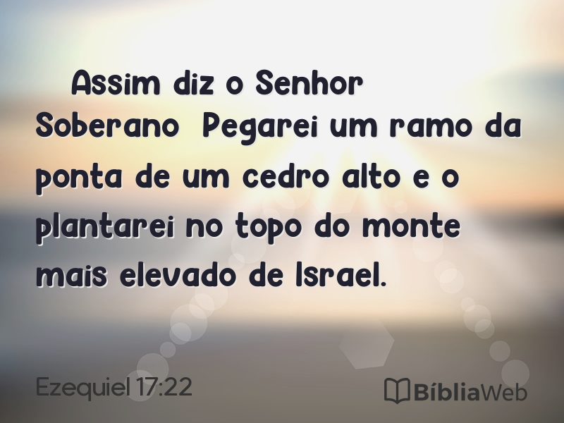 Ezequiel 17:22 em imagem para compartilhar
