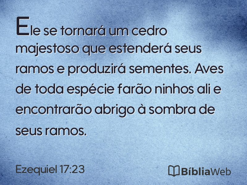 Ezequiel 17:23 em imagem para compartilhar