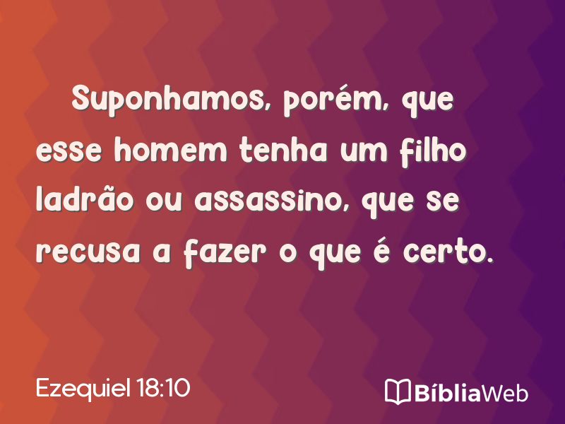 Ezequiel 18:10 em imagem para compartilhar