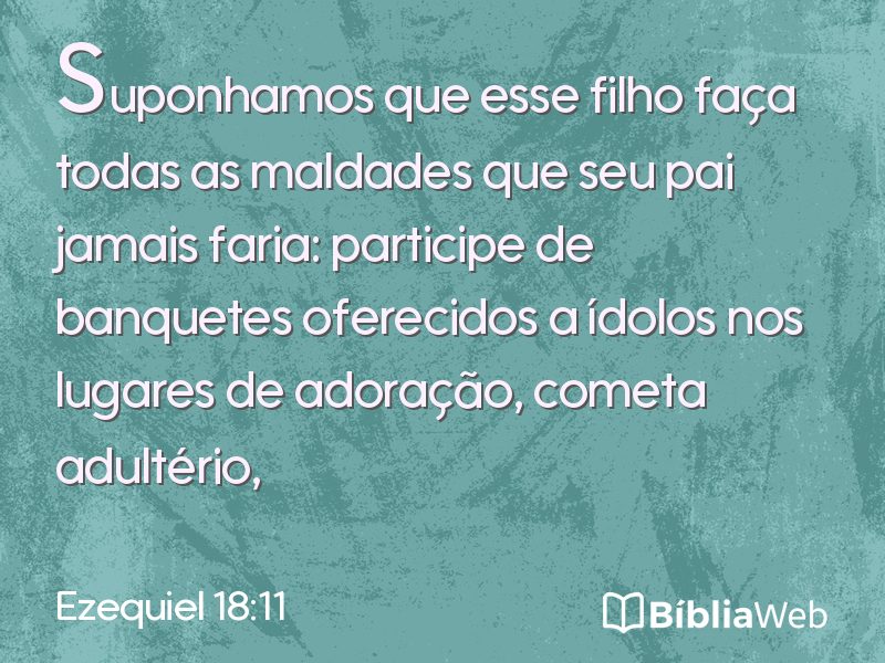 Ezequiel 18:11 em imagem para compartilhar