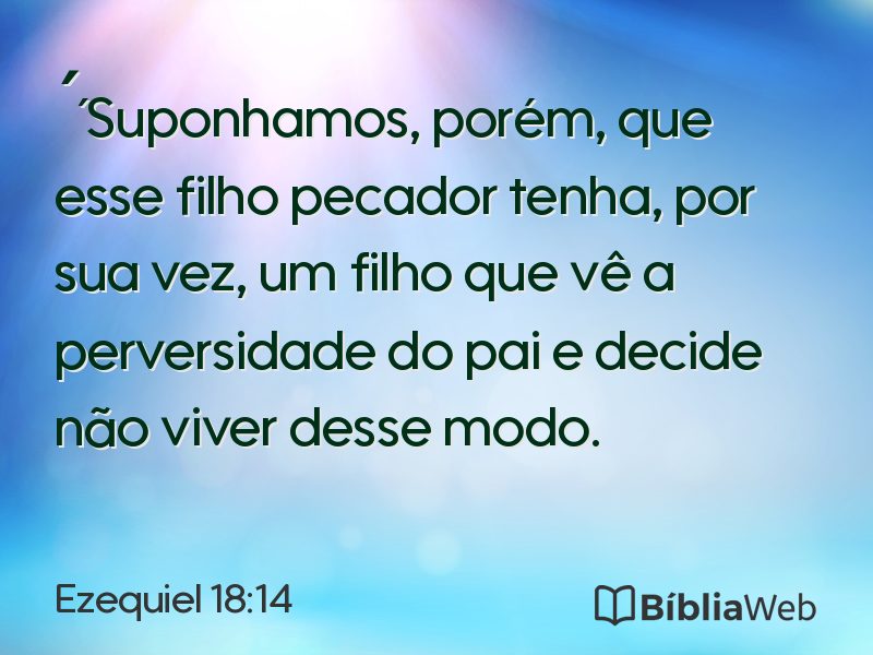 Ezequiel 18:14 em imagem para compartilhar