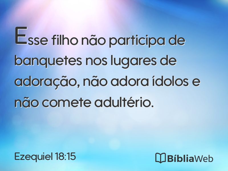 Ezequiel 18:15 em imagem para compartilhar