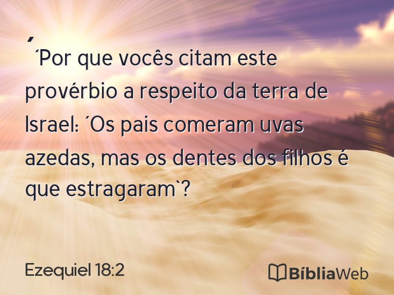 Ezequiel 18:2 em imagem para compartilhar