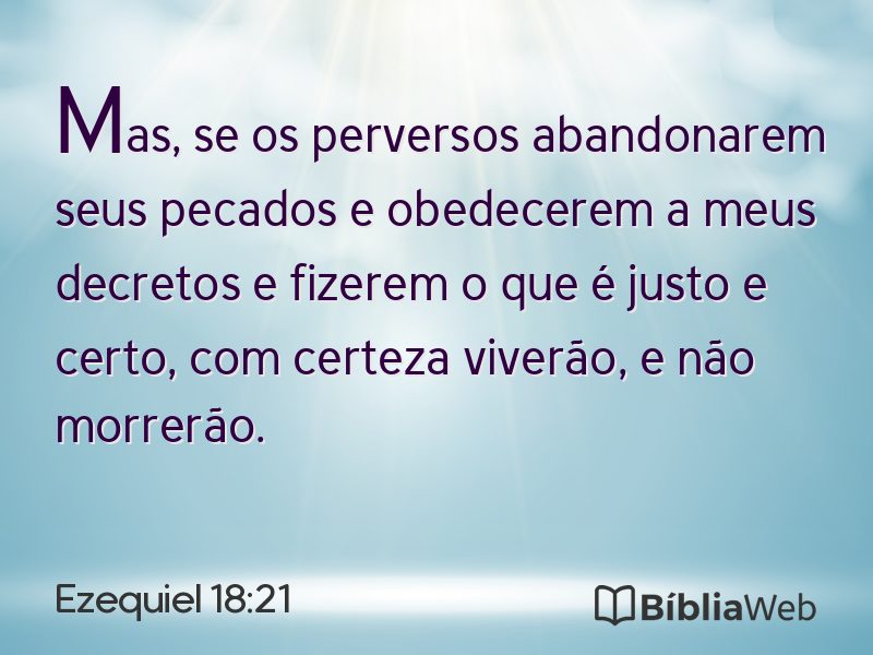 Ezequiel 18:21 em imagem para compartilhar