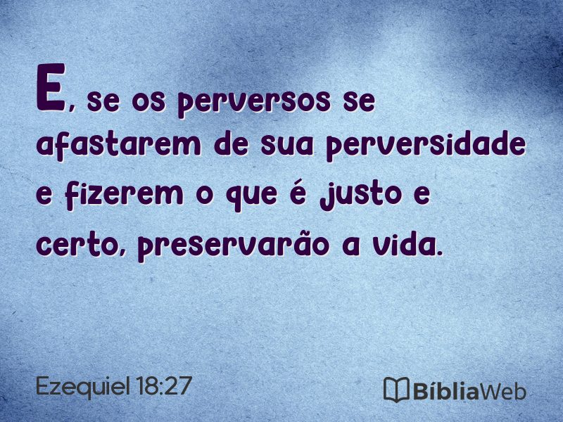 Ezequiel 18:27 em imagem para compartilhar