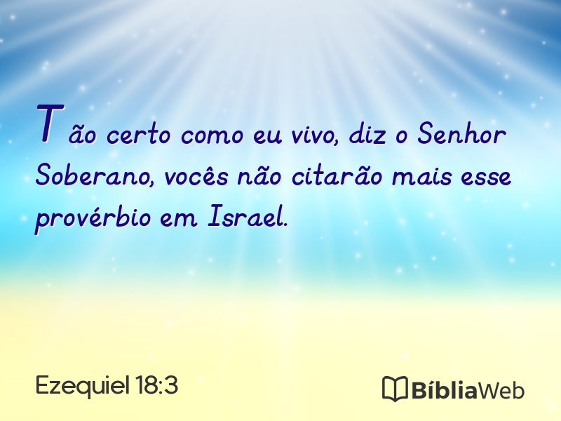 Ezequiel 18:3 em imagem para compartilhar